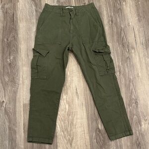 Kensie Olive Cargo Pants Women Skinny Cargo Green 4 27 EUC